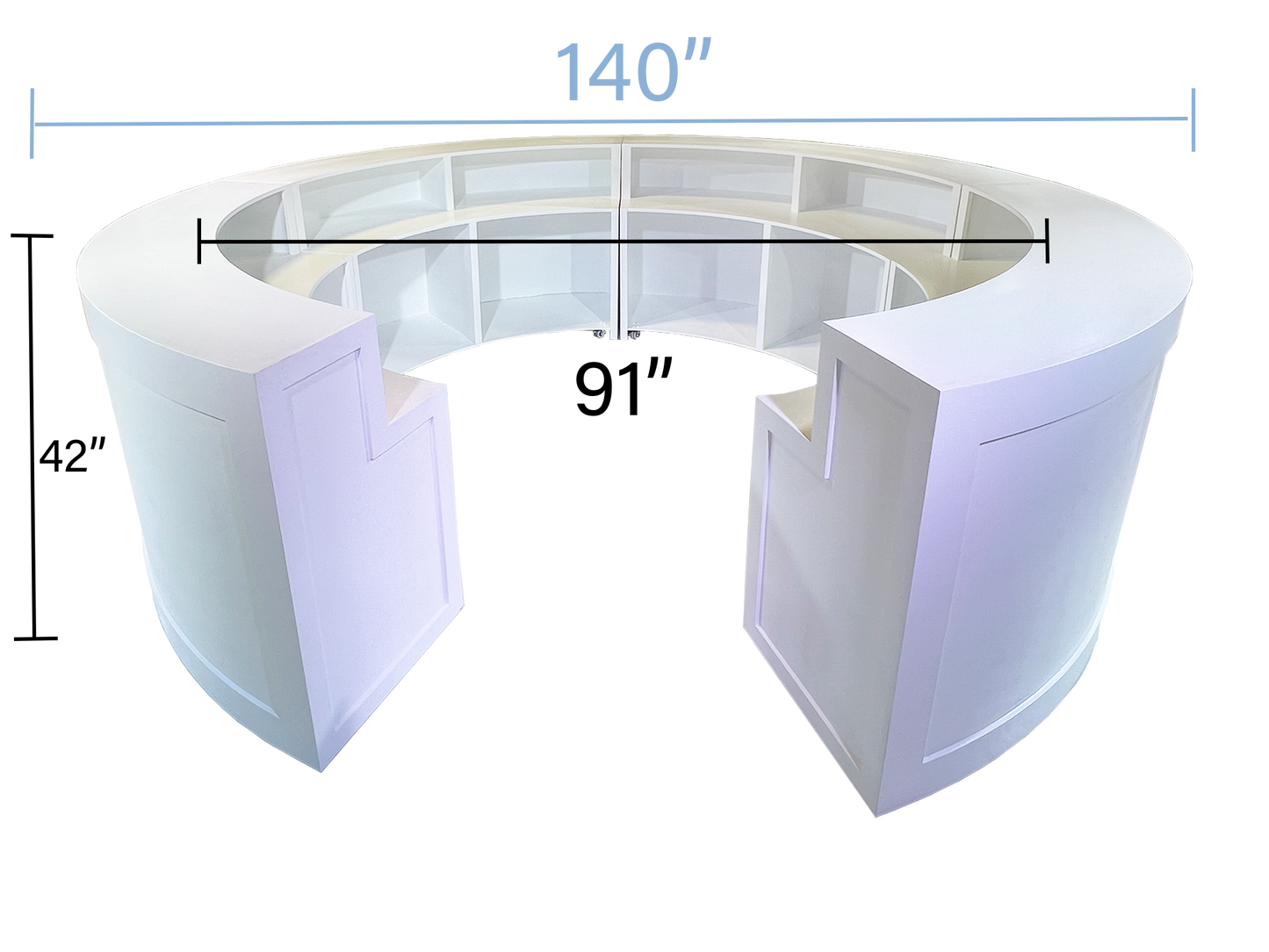 SAVANNAH CIRCULAR BAR - WHITE