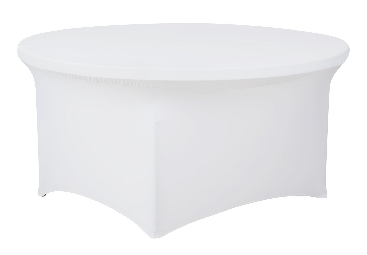 ROUND SPANDEX LINEN | 60” - WHITE