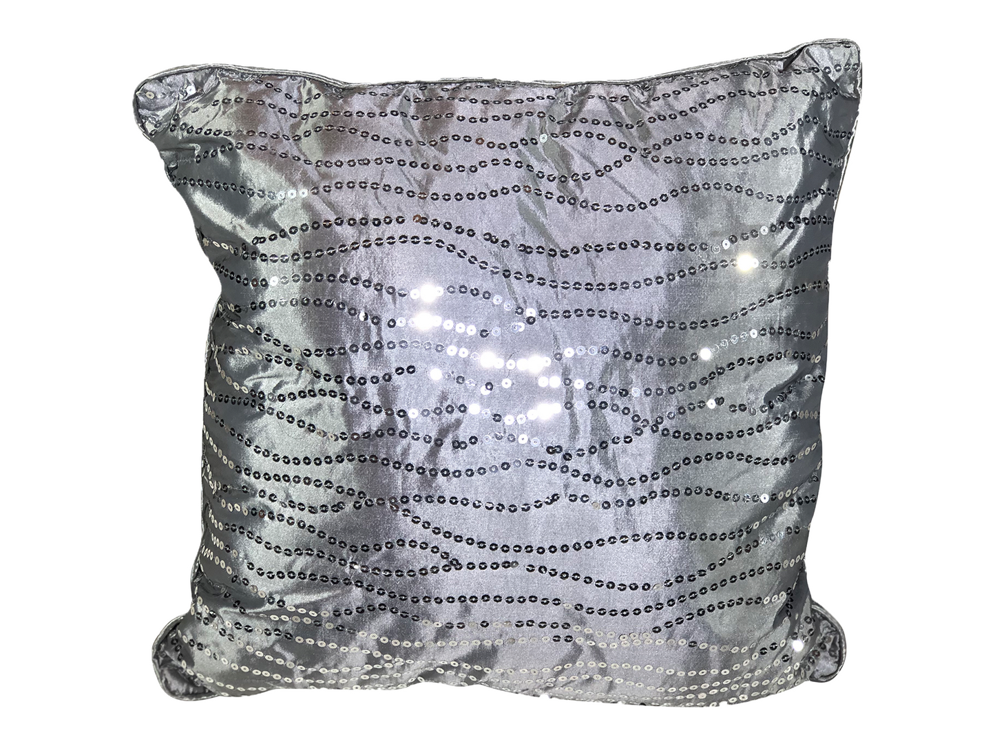 SEQUIN PILLOW - CONTEMPORARY GREY