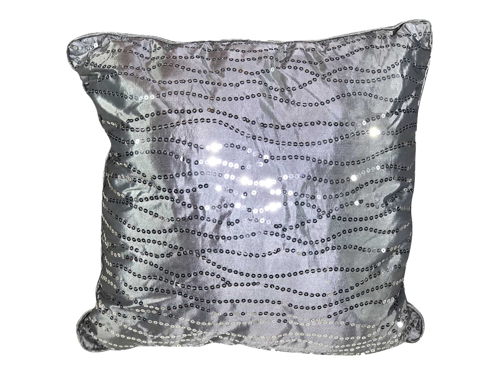SEQUIN PILLOW - CONTEMPORARY GREY