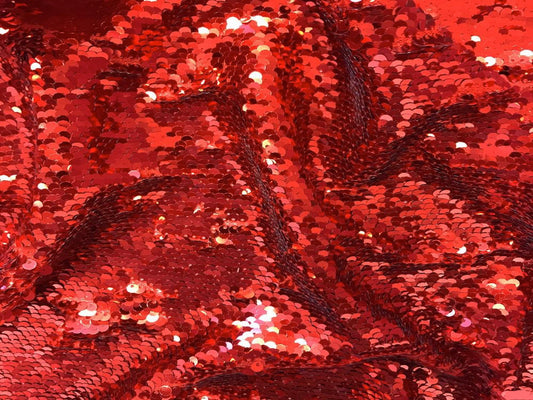 SEQUIN DRAPE - RED