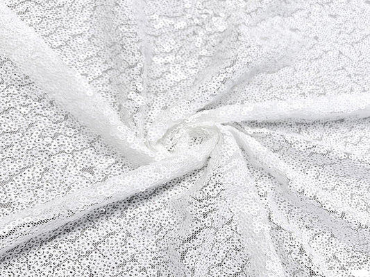 SEQUIN DRAPE - WHITE