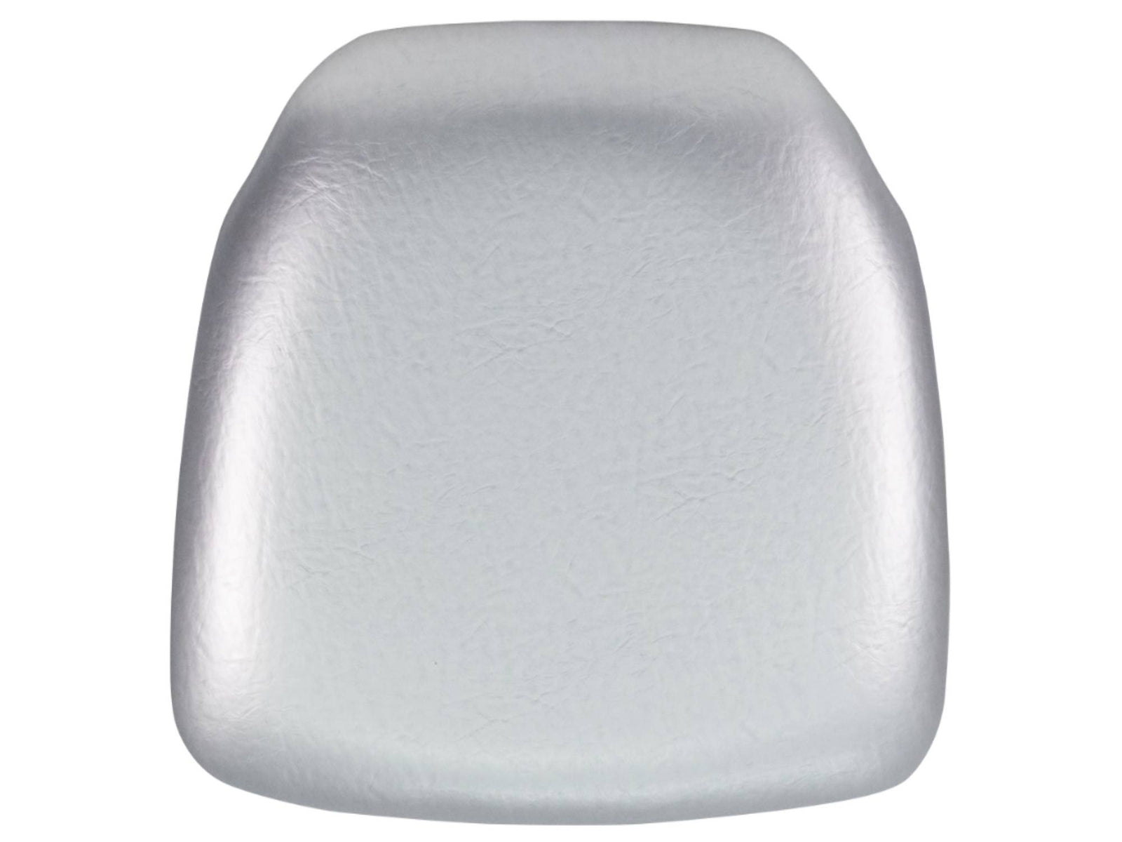 HARD BACK CUSHION FOR CHIAVARI CHAIR- SILVER VINYL