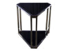 TRIANGULAR ACCENT TABLE - BLACK