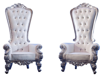VICTORIA THRONE CHAIR - PLATINUM
