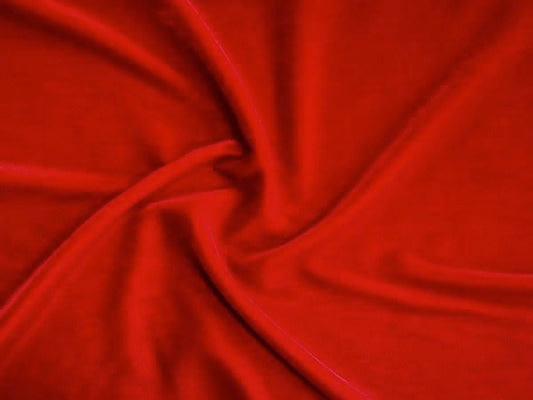 VELOUR DRAPE - RED