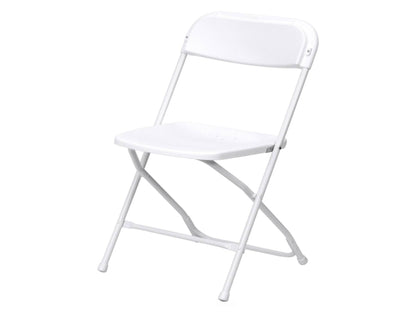 PREMIER PLASTIC FOLDING CHAIR - WHITE
