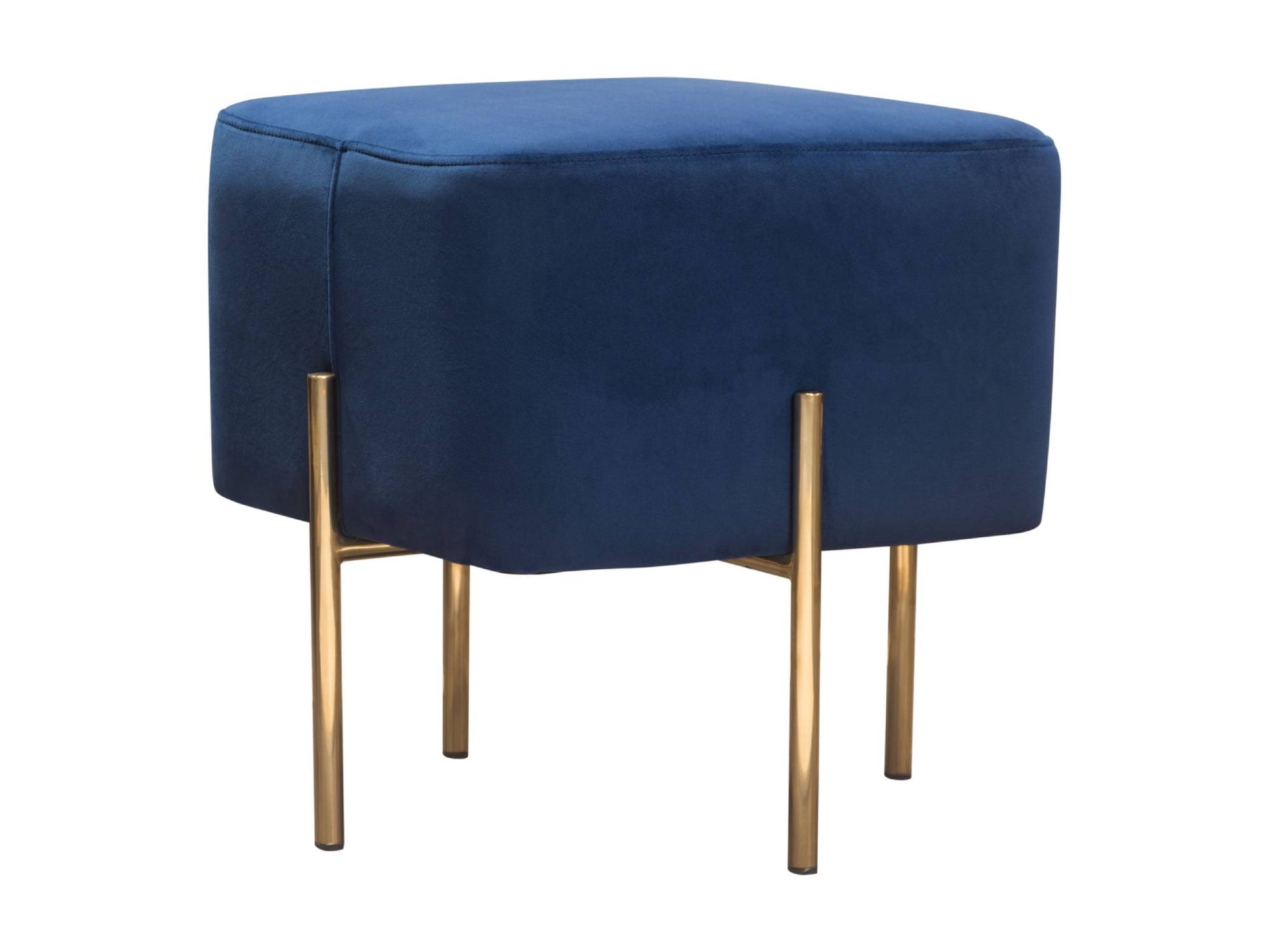 WHISPER PETITE SQUARE OTTOMAN - NAVY