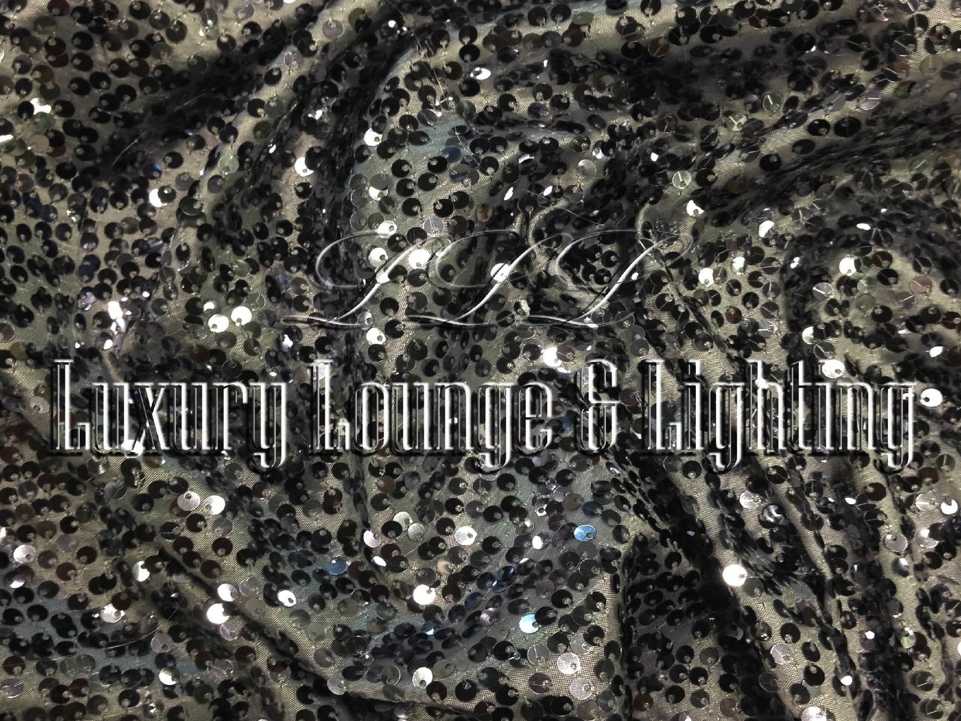 SEQUIN LINEN - CHARCOAL