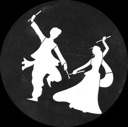Couple Playing Dandiya
